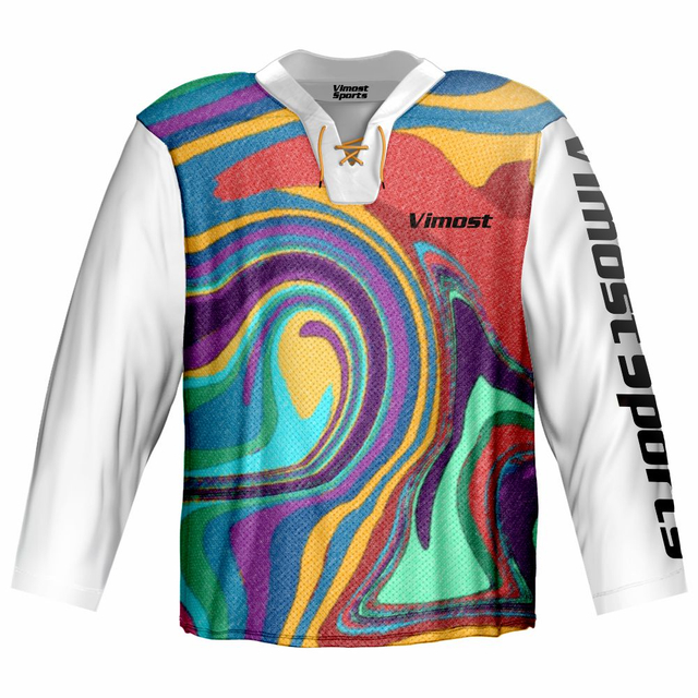 Custom Name And Number Team Hockey Jersey Sublimation Design Home And Away Hockey Jersey 