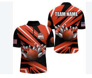 High Quality Bowling Polo Jersey Custom Your Name 