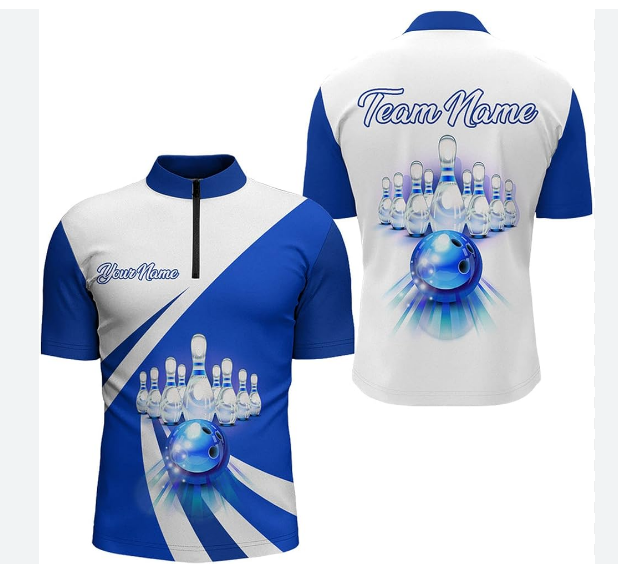 Bowling Shirts Round Neck 100% Polyester Brethable Mesh Sublimation Bowling Jersey 