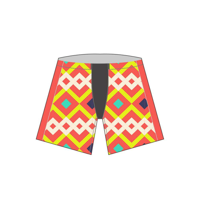  3D Hot Sale Wholesale Price Man's Ice Hockey Shorts With Colorful Patterns