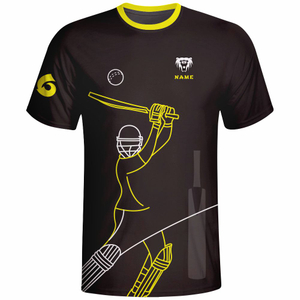 Sublimation Hot Sale 3D Man's Cricket Playing Shirts With High Quality