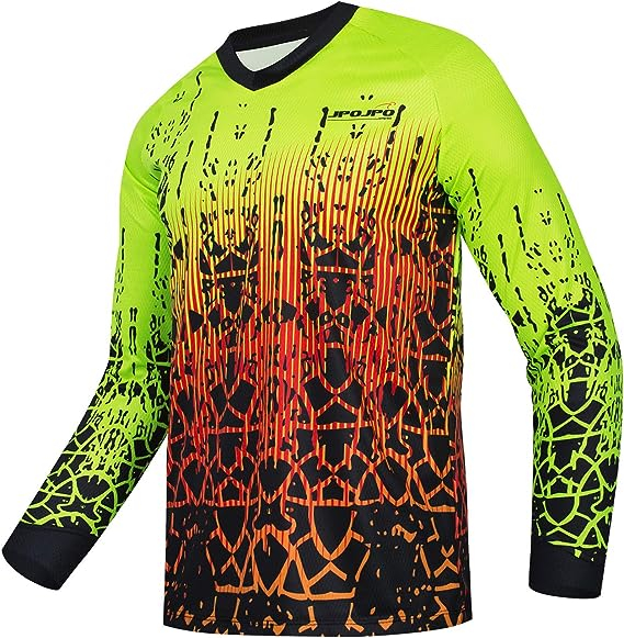 Custom 3D Men's Mountain Bike Shirts Long Sleeve Motocross /BMX Jersey Quick Dry&Moisture-Wicking