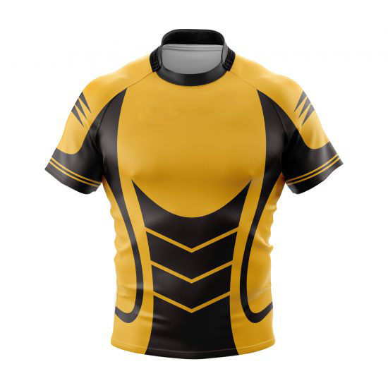Professional Custom Rugby Wear Sublimation Red Fit Team Rugby Jersey 