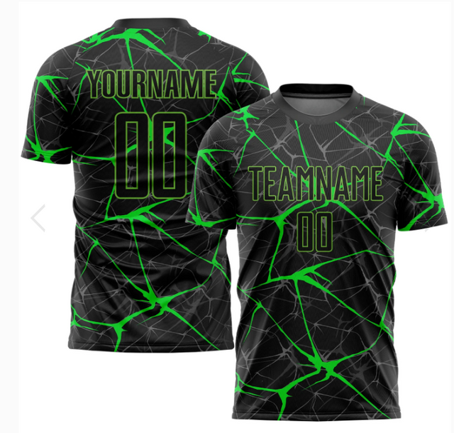 Custom Red Black Team Soccer Shirts Sublimation Polyester Soccer Uniform Jersey Dry Fit 