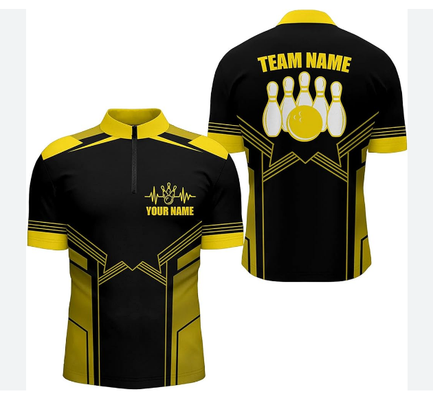 High Quality All over Printing Bowling Shirts Custom Design Special Bowling Jersey