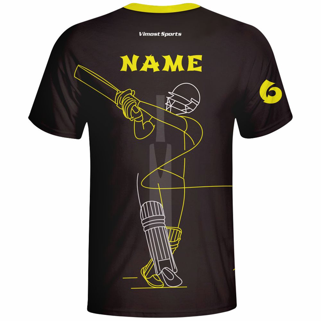 Sublimation Hot Sale 3D Man's Cricket Playing Shirts With High Quality