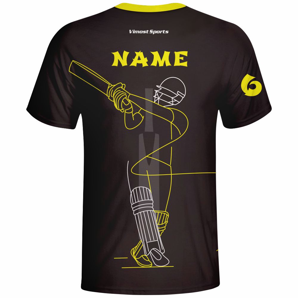 Sublimation Hot Sale 3D Man's Cricket Playing Shirts With High Quality
