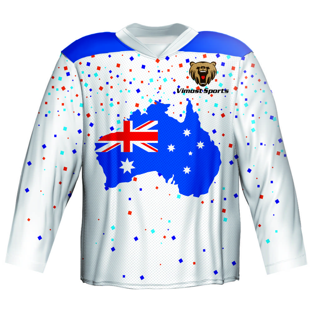 Golden Ice Hockey Jersey Custom Design Sublimation Team Hockey Unifoorms 