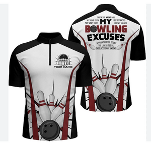Personalized Bowling Jersey with Your Name And Logo