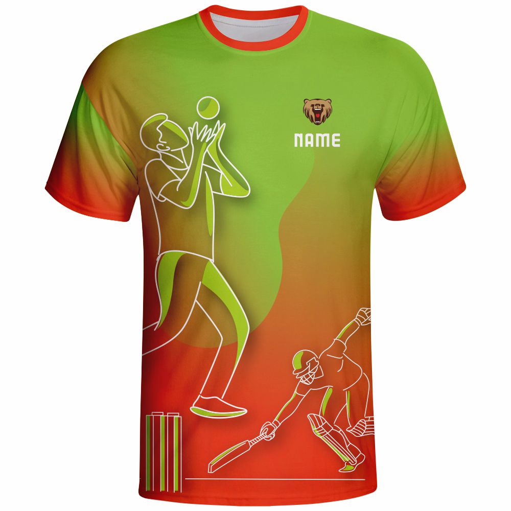 Custom 3D Youth Kids Sublimated Cricket Playing Shirts