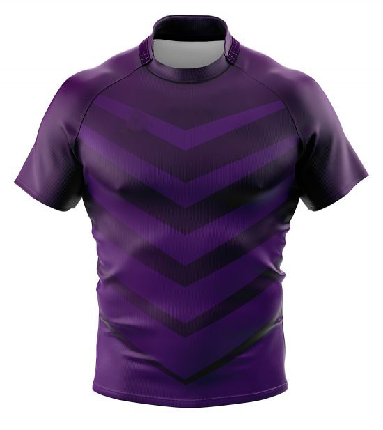 Professional Custom Rugby Wear Sublimation Red Fit Team Rugby Jersey 