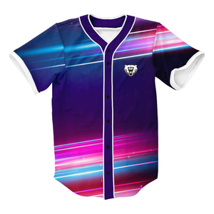 High Quality Custom Logo 3d Mockup Baseball Jersey V Neck Designer Brand Sublimated Uniform Jackets Football Baseball Jerseys
