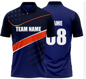LOW MOQ High Quality Custom Made Fully Sublimation Print Sports Wear Cricket Jerseys Polo Shirt