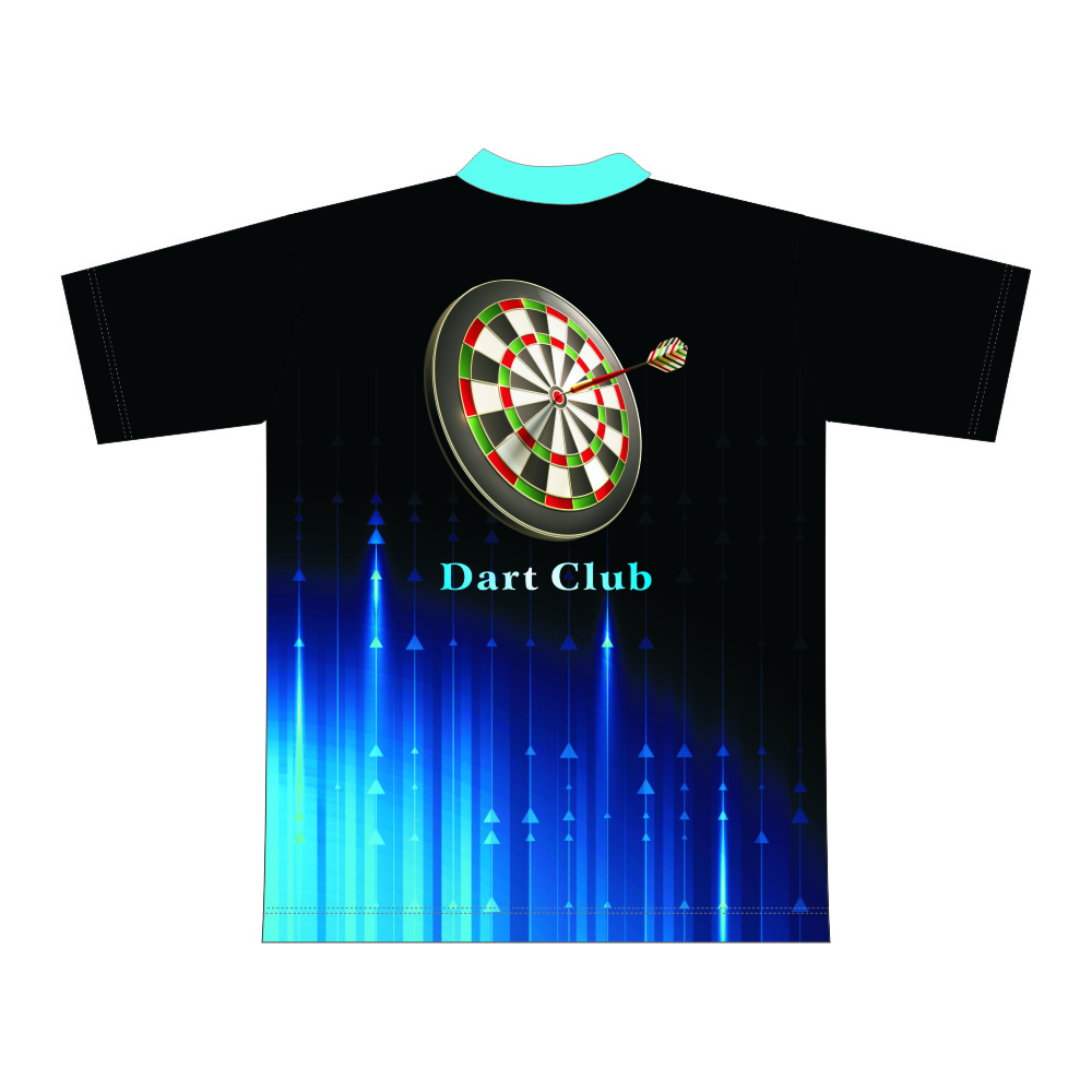 Custom Sublimated Team Design Button Up Breathable Polo Dart Shirt