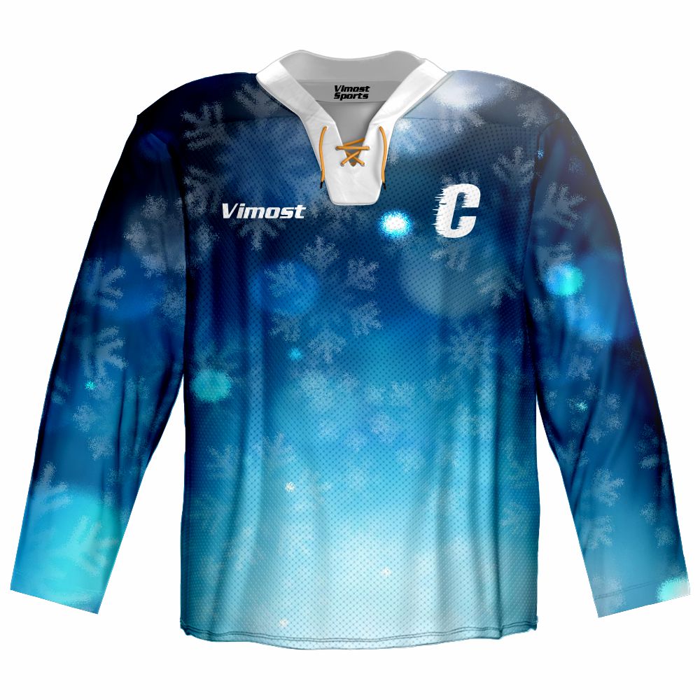 Wholesale Hot Sale Sublimation Printing Kids New Year Cool Ice Hockey Shirts