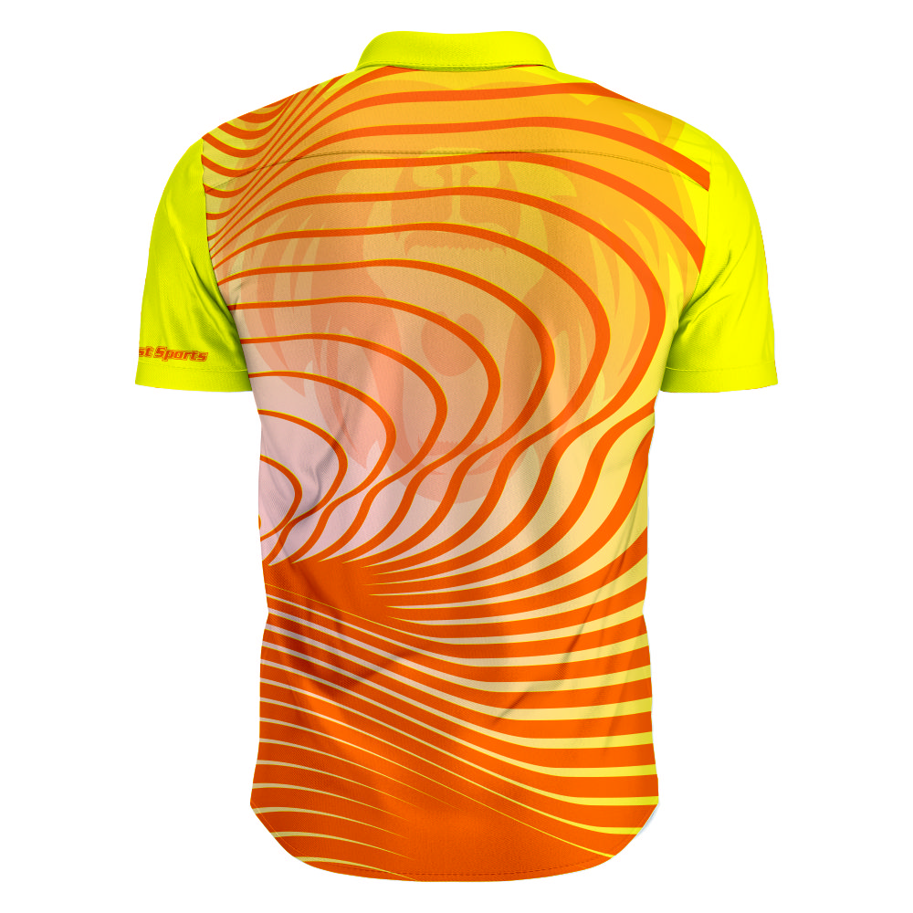 Design Sublimated Youth And Adult Full Buttons Polo Shirts