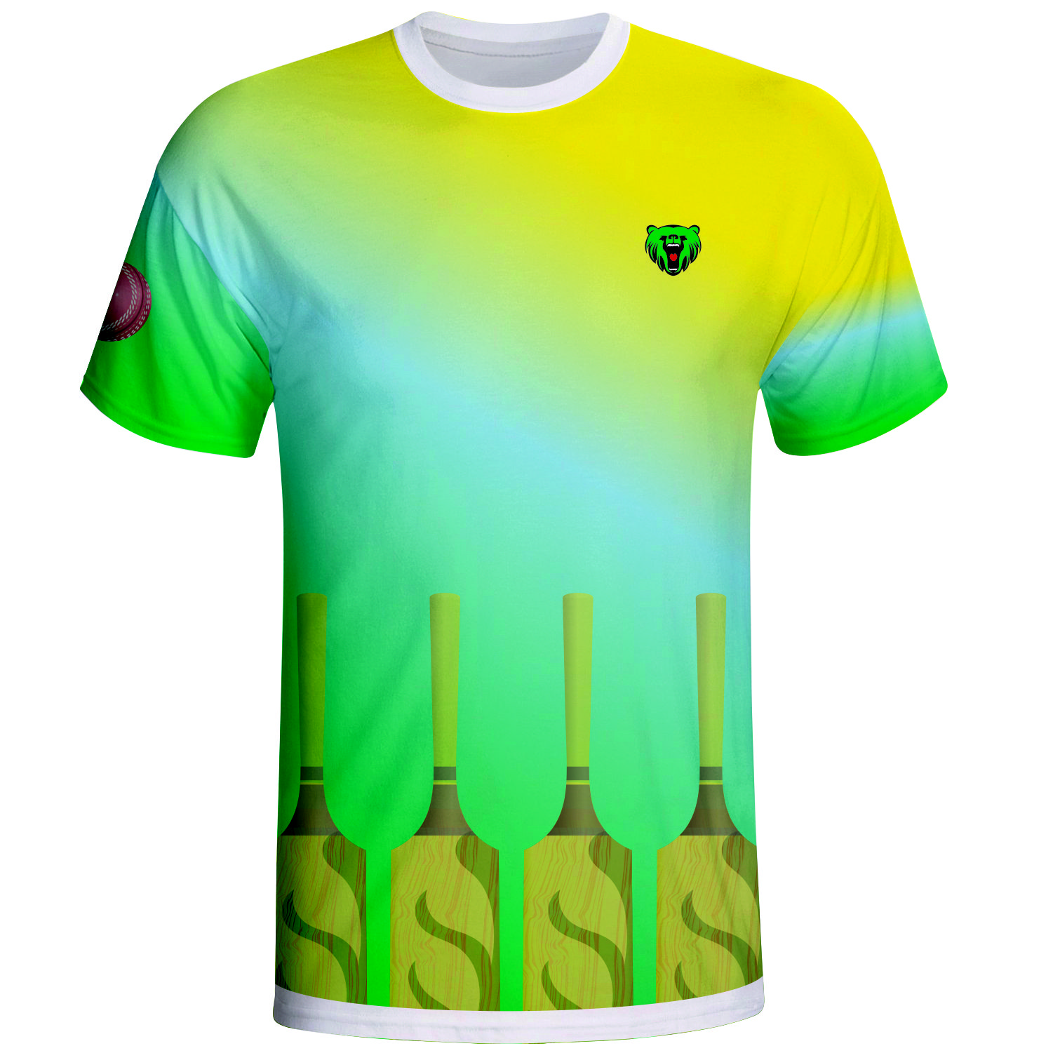Hot Sale Sublimation Cricket Playing Shirts With Colorful Design