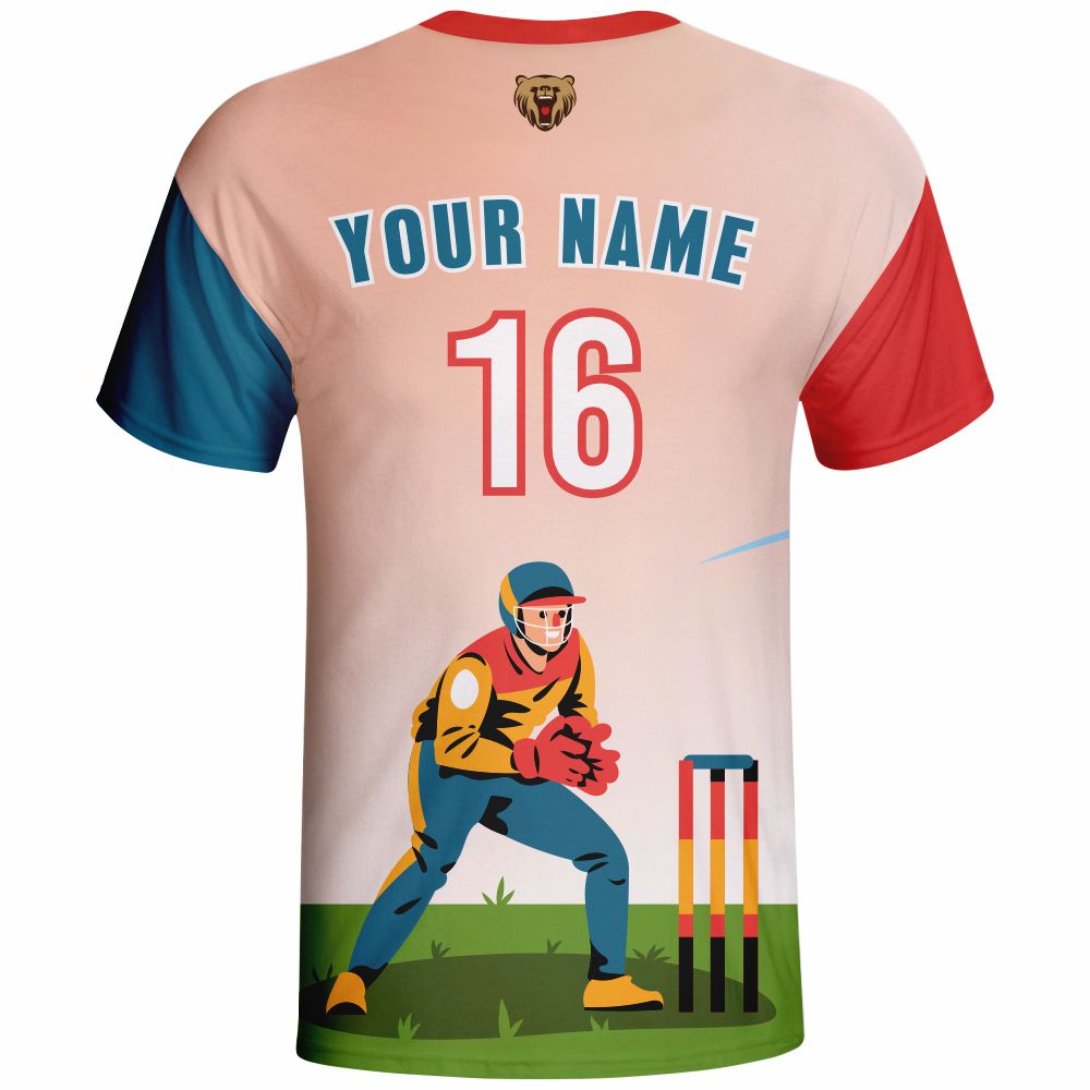 Customized Cricket Tshirts with Your Own Names and Numbers