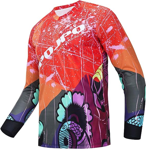Men's Fox Jersey Riding T-shirts Motocross/MX/ATV/BMX/MTB Dirt Bike Racing Tops With High Quality