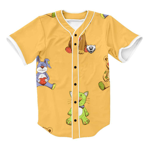 Make Youth Colorful Team Sublimated Baseball Shirts Hot Sale