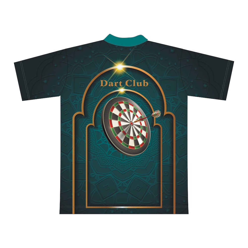 Custom Sublimated Team Design Button Up Breathable Polo Dart Shirt