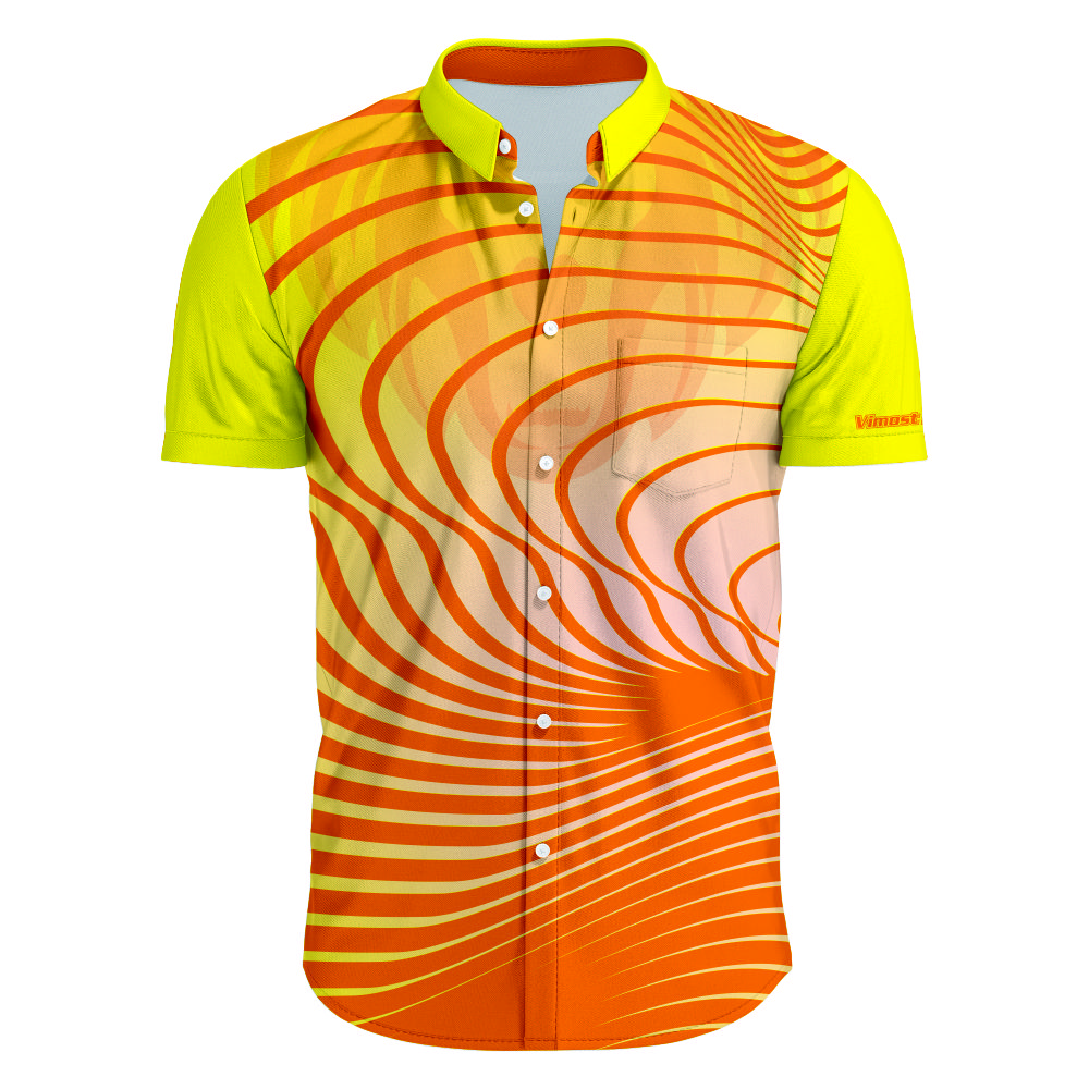 Design Sublimated Youth And Adult Full Buttons Polo Shirts