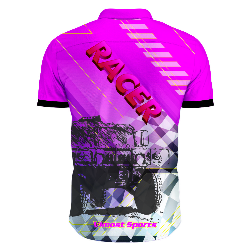 Wholesale Sublimated Racing Shirt 100% Polyester 