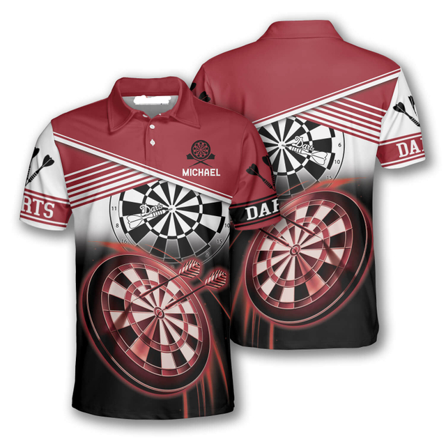 Top Quality Full Sublimation Fashion Custom Darts Polo Shirt Wholesale Darts Jersey