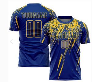 Wholesale Team Club Custom Football Wear Set Embroidery Soccer Kit Patch Sublimated Soccer Jersey for Men