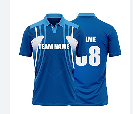 LOW MOQ High Quality Custom Made Fully Sublimation Print Sports Wear Cricket Jerseys Polo Shirt