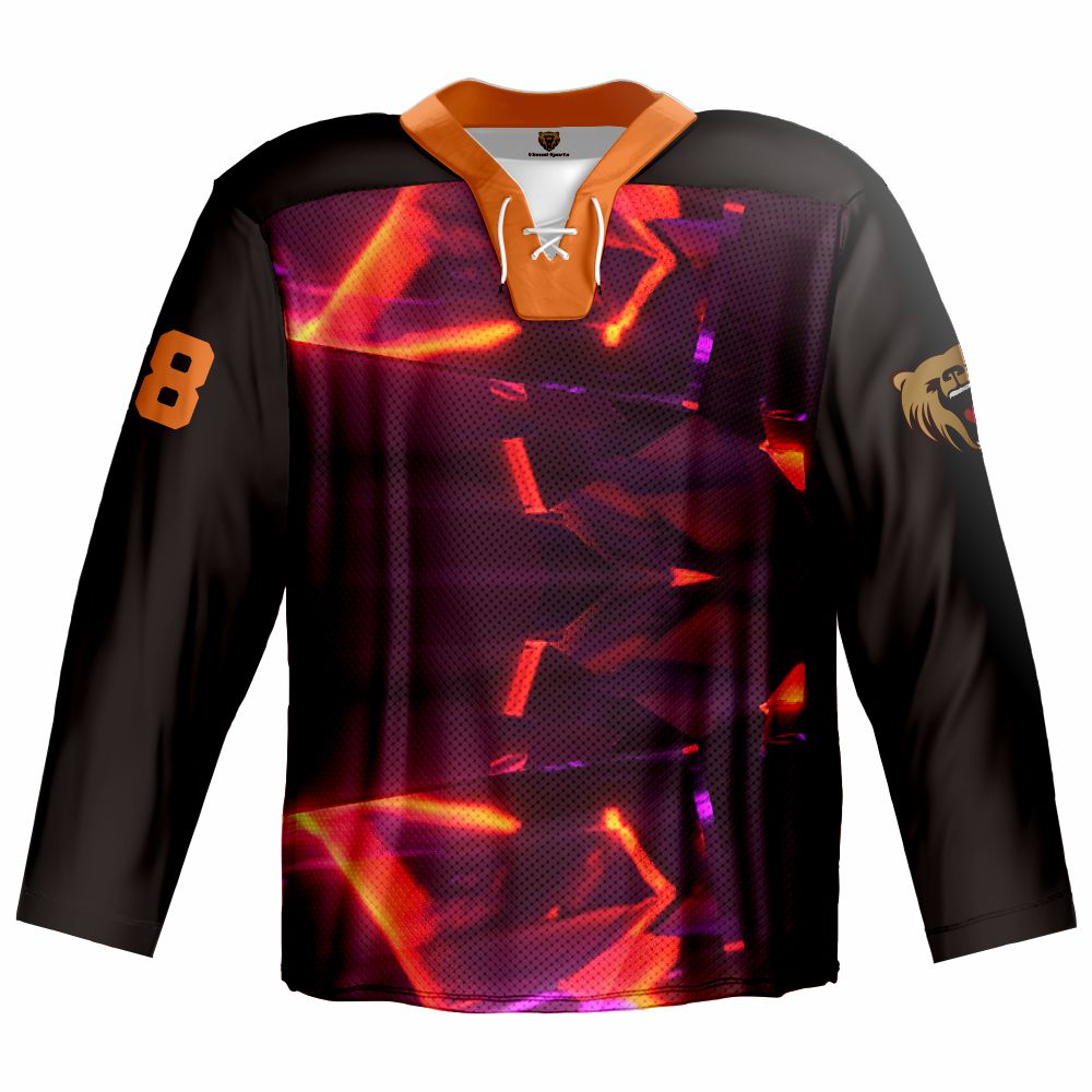 Manufacturer Custom Polyester Team Practice Hockey Jerseys Sublimated Ice Hockey Jersey