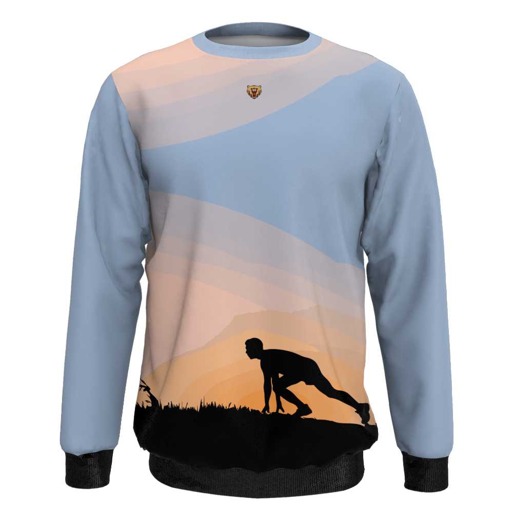 Custom Cartoon Figure Design Pullover Sweatshirts Sublimation Fleece Warm Hoodie 