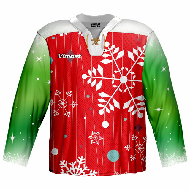 Design Sublimated New Year Fashion Team Ice Hockey Jerseys