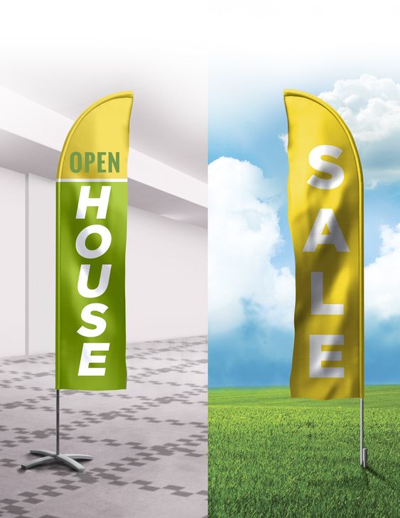 Beach Feather Banner for Sales Activities