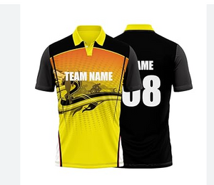 OEM Service Customized Cricket Polo Shirt Coloured Designs Cricket Jersey Polo Shirt Cricket Shirt Designs