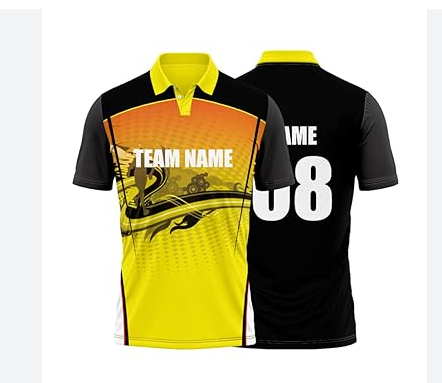 cricket polo shirts custom design full sublimation men's cicket shirts 100% polyester