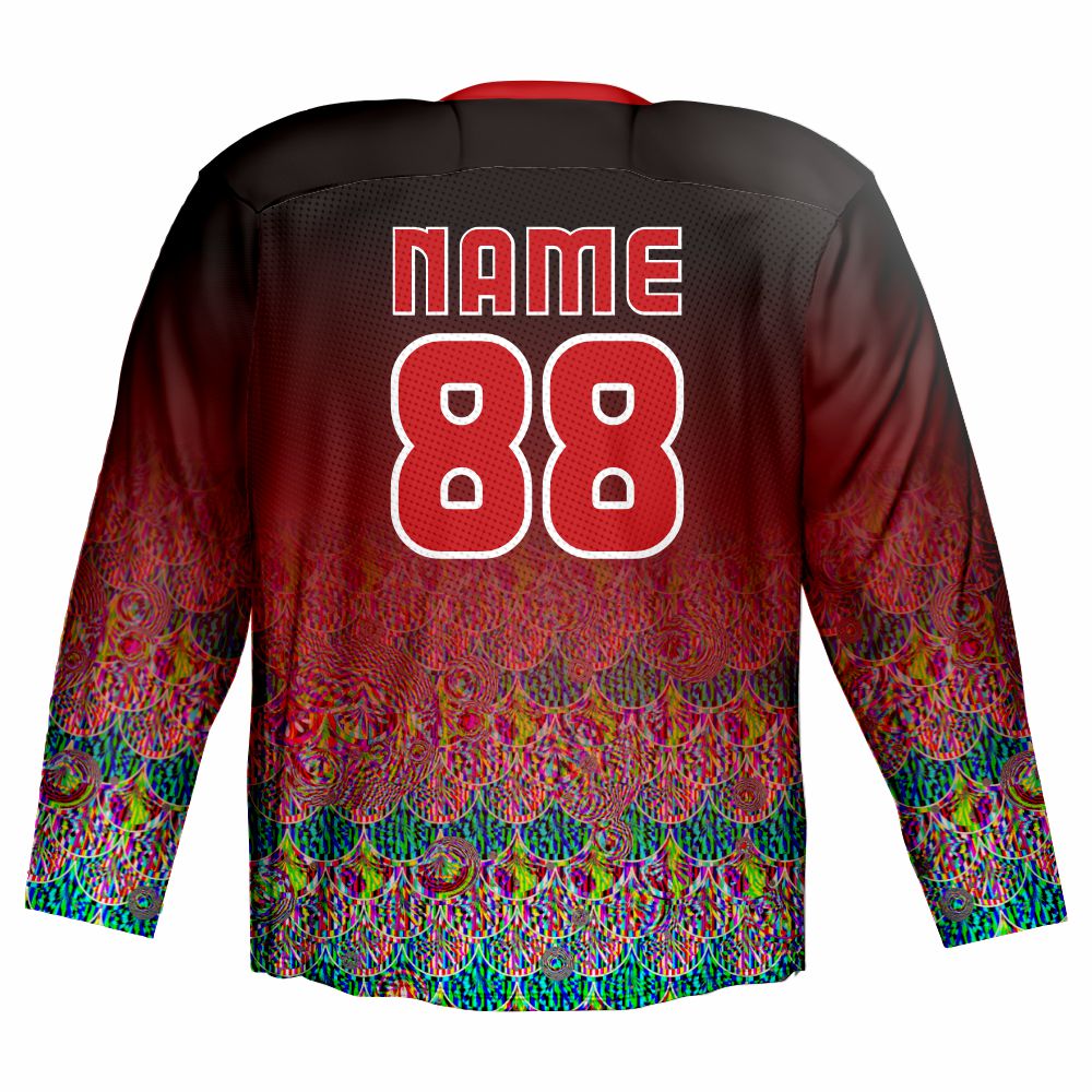 Manufacturer Custom Polyester Team Practice Hockey Jerseys Sublimated Ice Hockey Jersey