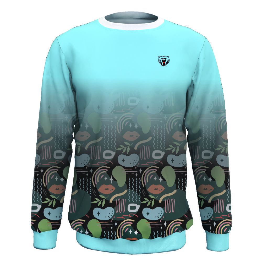 Custom Sublimated Fashion New Style Oversize Man's Cool Sweatshirts 