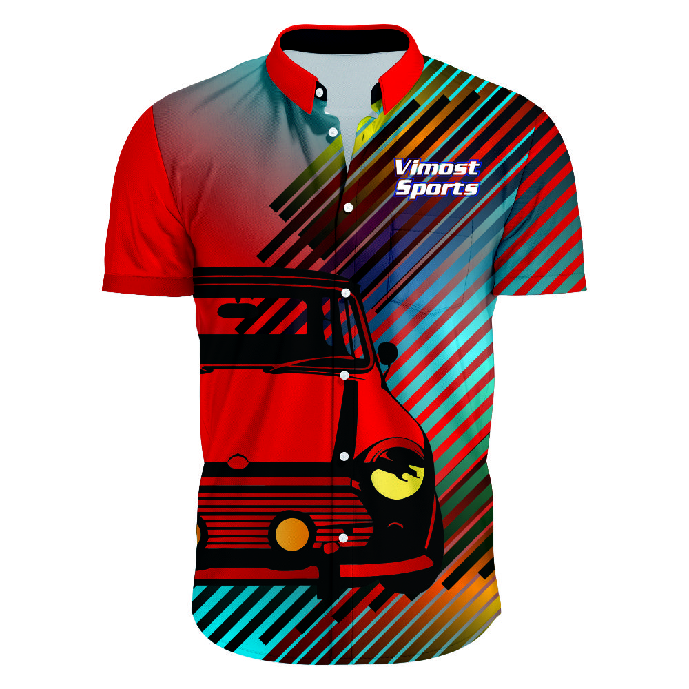 Wholesale Sublimated Racing Shirt 100% Polyester 