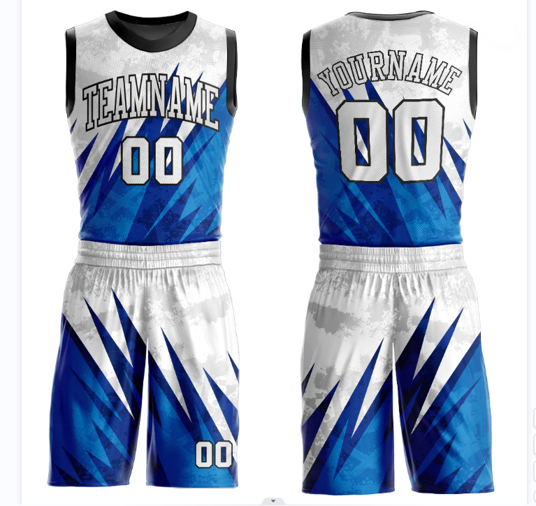 Custom Team Basketball Uniforms Reversible Basketball Jersey Set