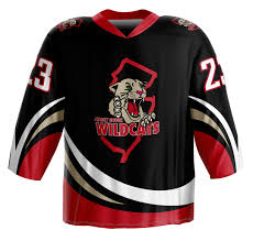 Red Ice Hockey Jersey Custom Design Inline Ice Hockey Shirts Men Sports Wear Polyester 