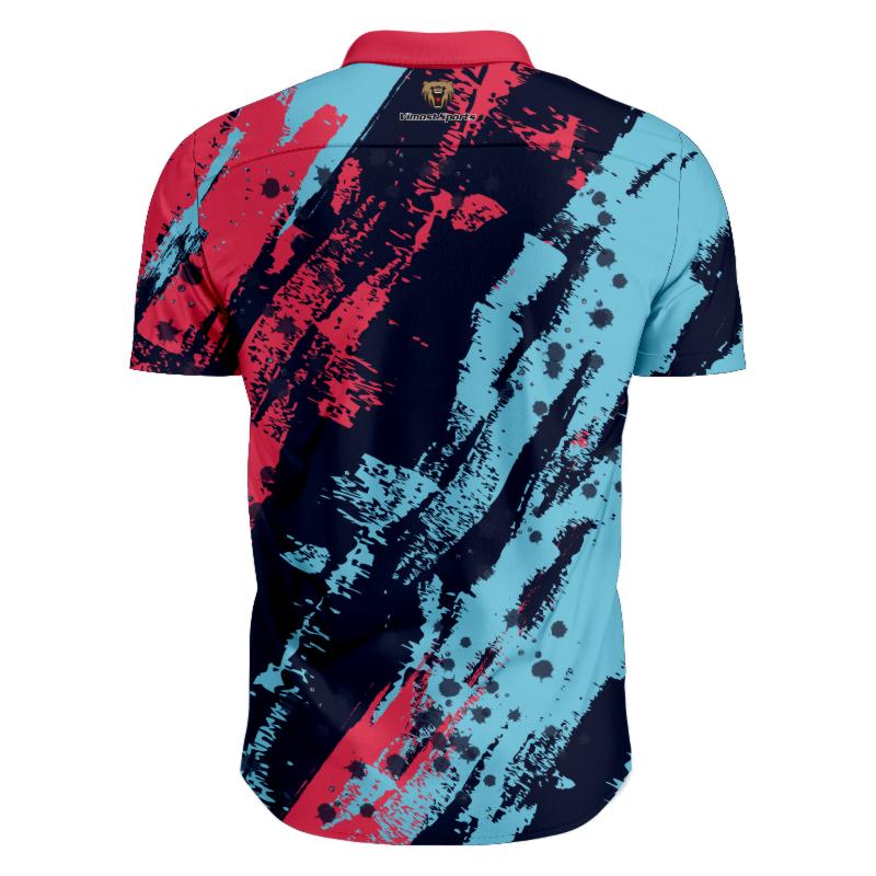 Sublimation Custom Man's Holiday Leisure Man's Full Buttons Polo Shirts
