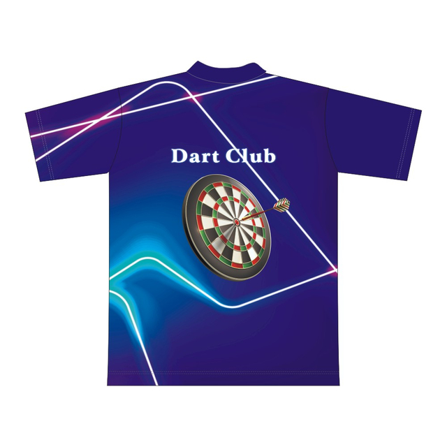 Custom Sublimated Team Design Button Up Breathable Polo Dart Shirt