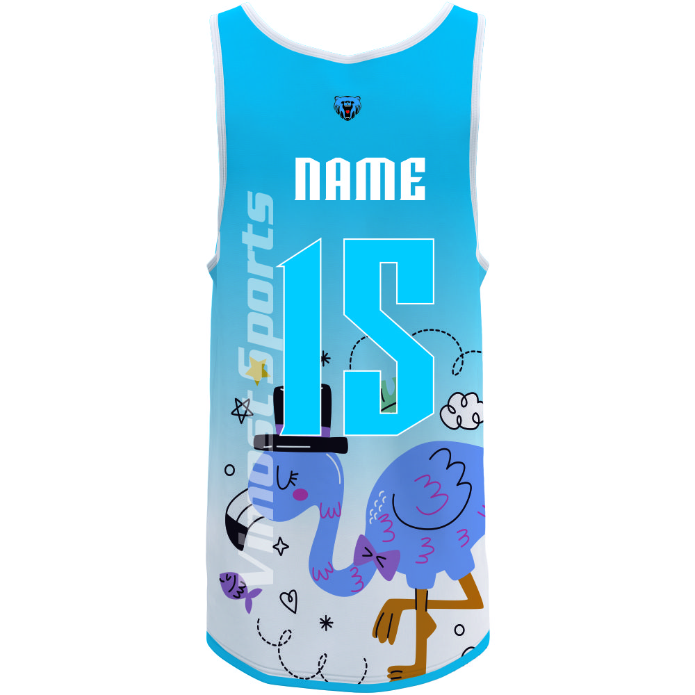 Custom Sublimated Colorful Basketball Tops With Wholesale Price