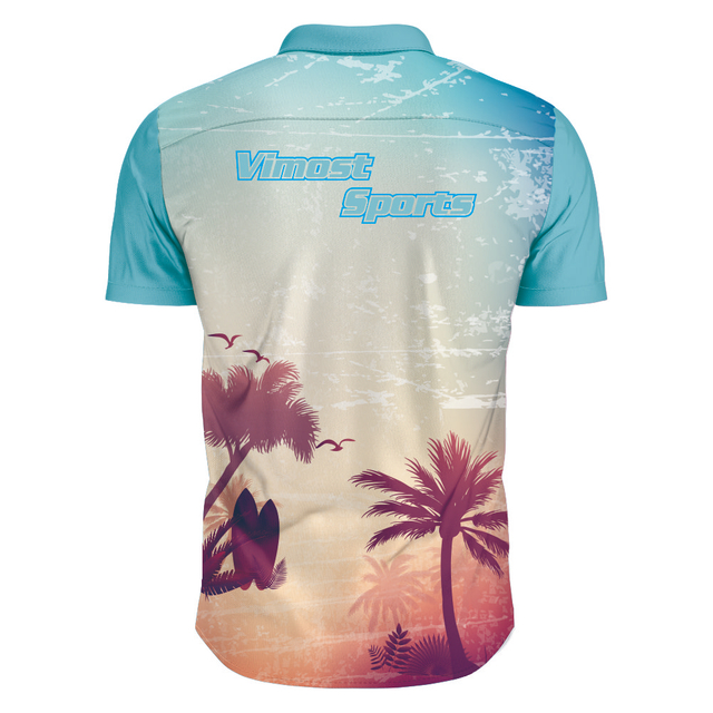 Design Sublimated Youth And Adult Full Buttons Polo Shirts