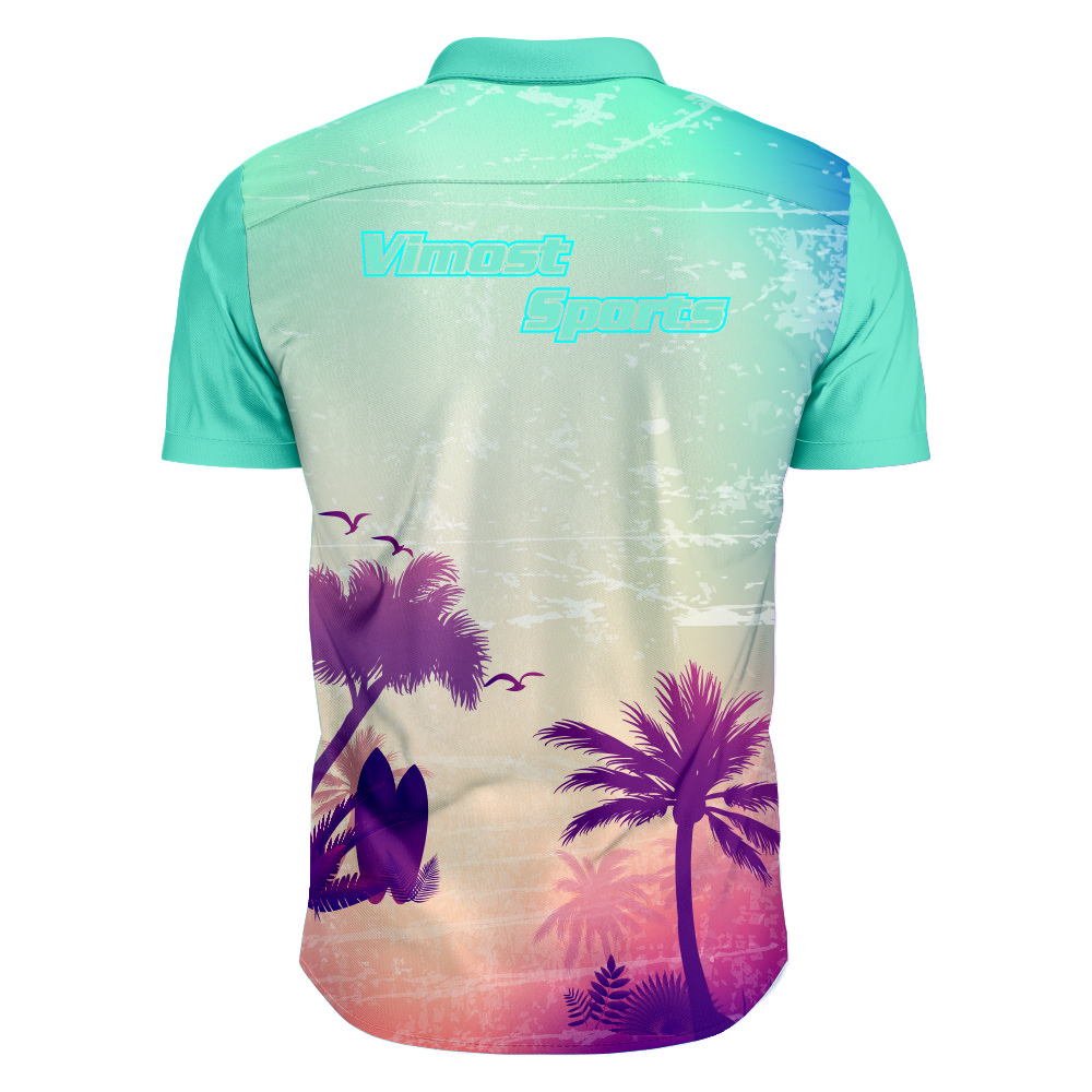 Design Sublimated Youth And Adult Full Buttons Polo Shirts