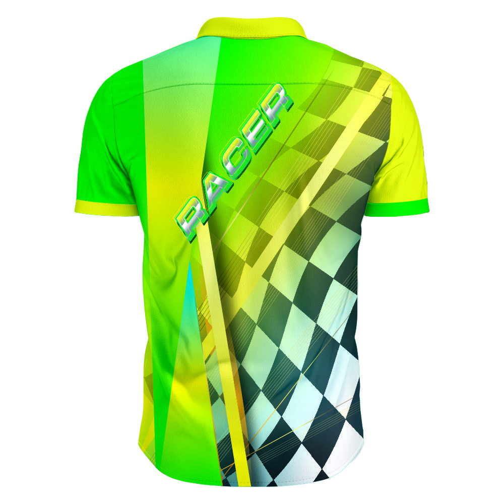 Wholesale Sublimated Racing Shirt 100% Polyester 