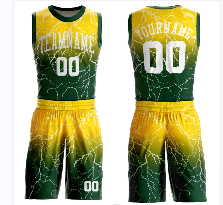 Custom Team Basketball Uniforms Reversible Basketball Jersey Set