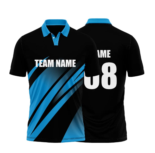 cricket polo shirts custom design full sublimation men's cicket shirts 100% polyester