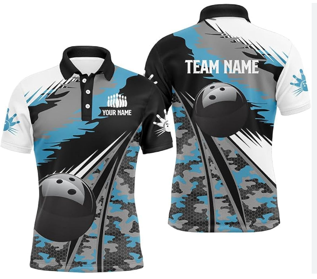 Purple Flame Bowing Shirts Custom 1/2 Zipper Unisex Bowling Jersey 
